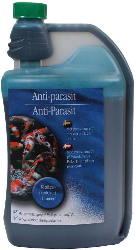 Anti Parasit, 1l till 9000l mot parasiter på dammfisk