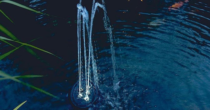 OASE Water Starlet Flytande fontän med LED-belysning