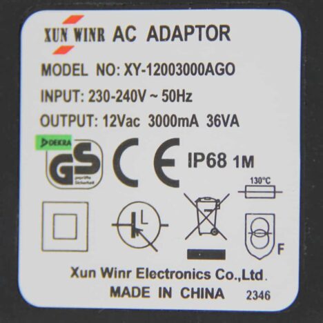 Muuntaja IP44, 12V, 36W